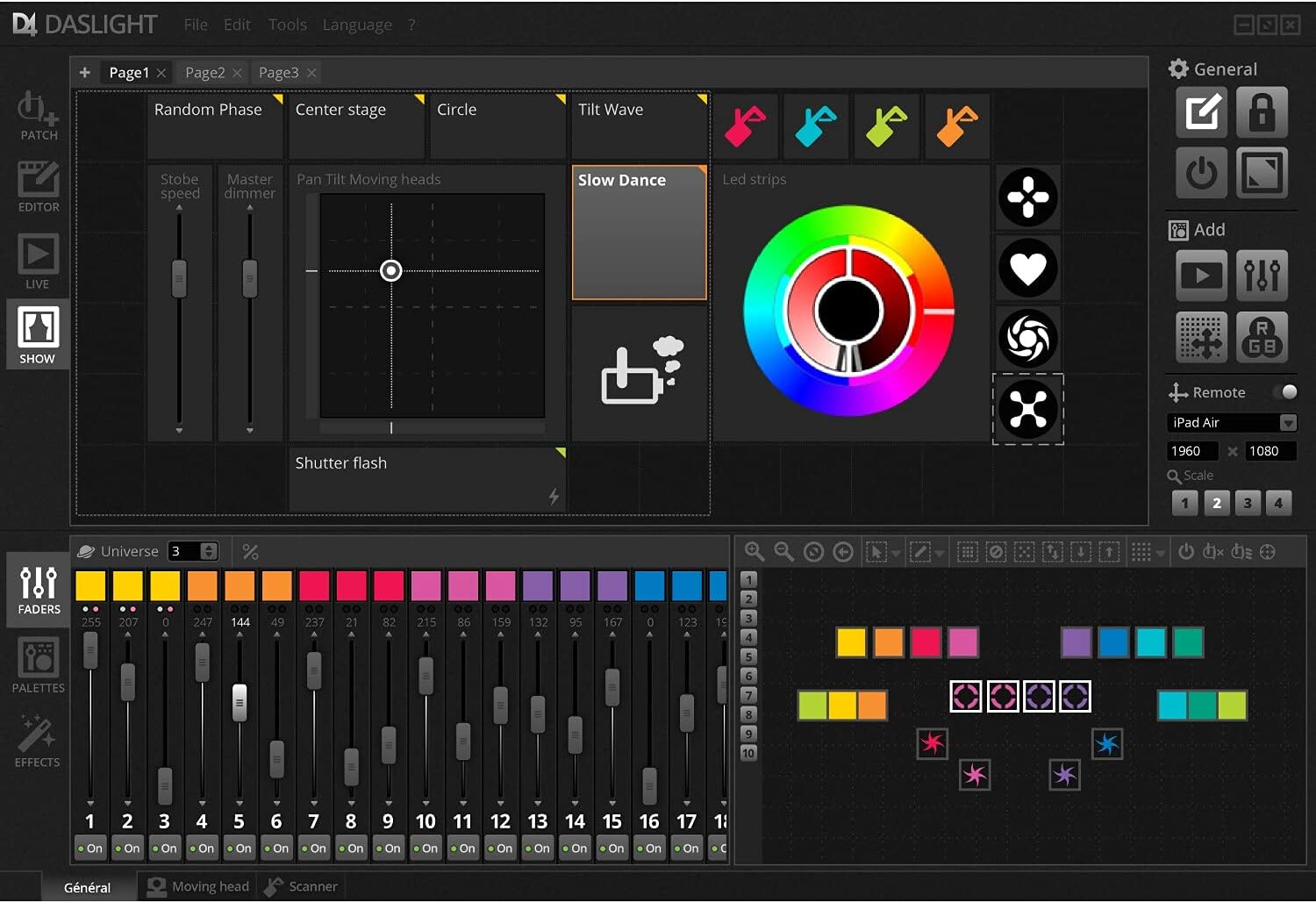 Software de iluminación Daslight 4 DMX para PC Mac