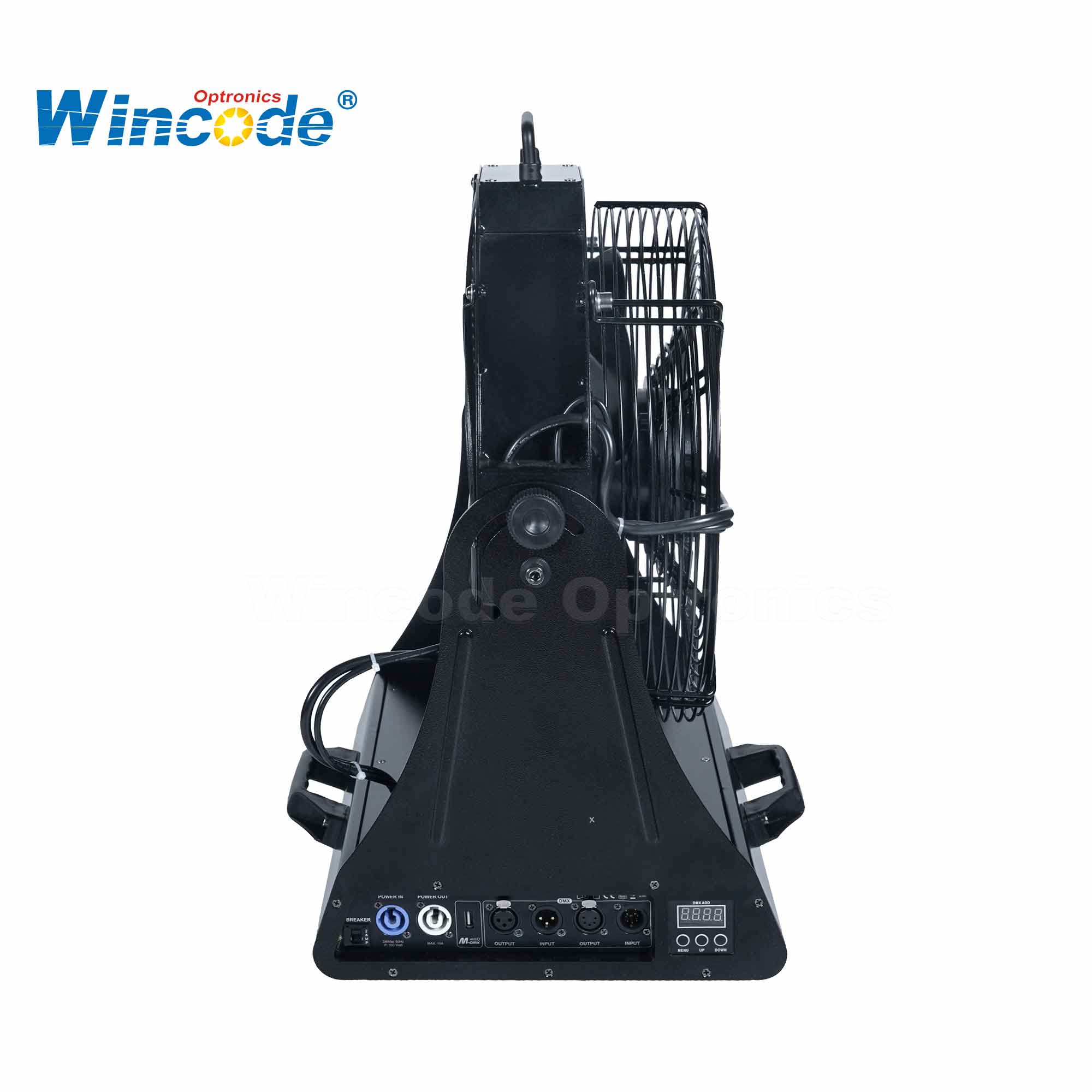 Ventilador DMX - Ventilador profesional de escenario y estudio para control de humo y neblina | Potente motor de 180 W, control total DMX/inalámbrico