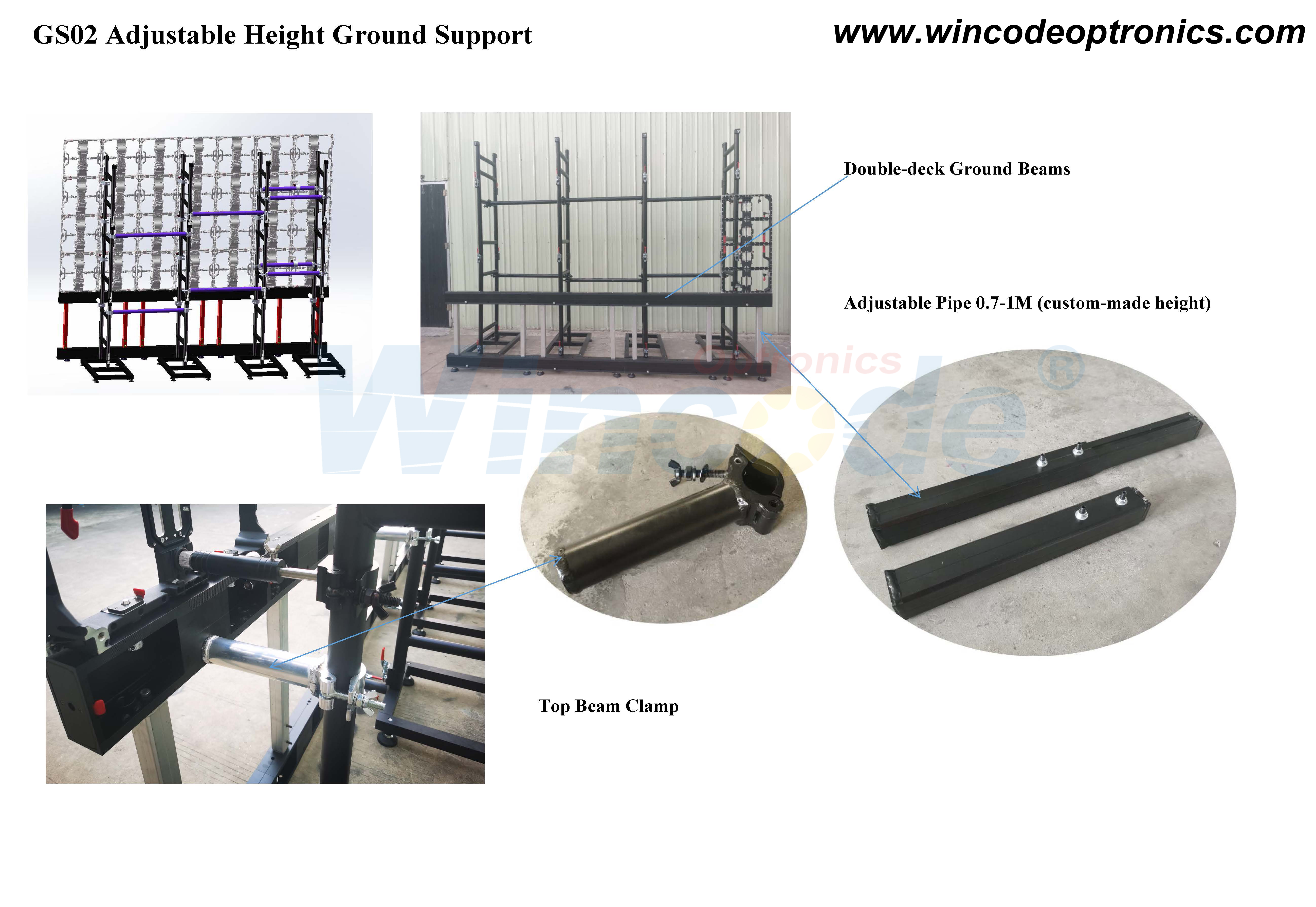 8-LED-Screen-Suelo-Stand-System