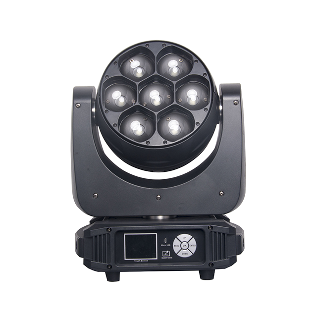 Luz de cabeza móvil con zoom LED de 7 × 40 W