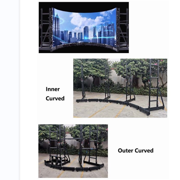 Off Ground LED Screen Ground Support Stand System para pantalla de alquiler, escenario móvil, montaje de escenario