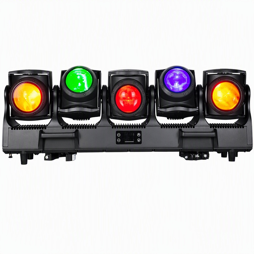 Wincode Luz móvil LED multicabezal AquaVortex TB5 IP65 | 5×120W RGBL | Alternativa a ACME TORNADO