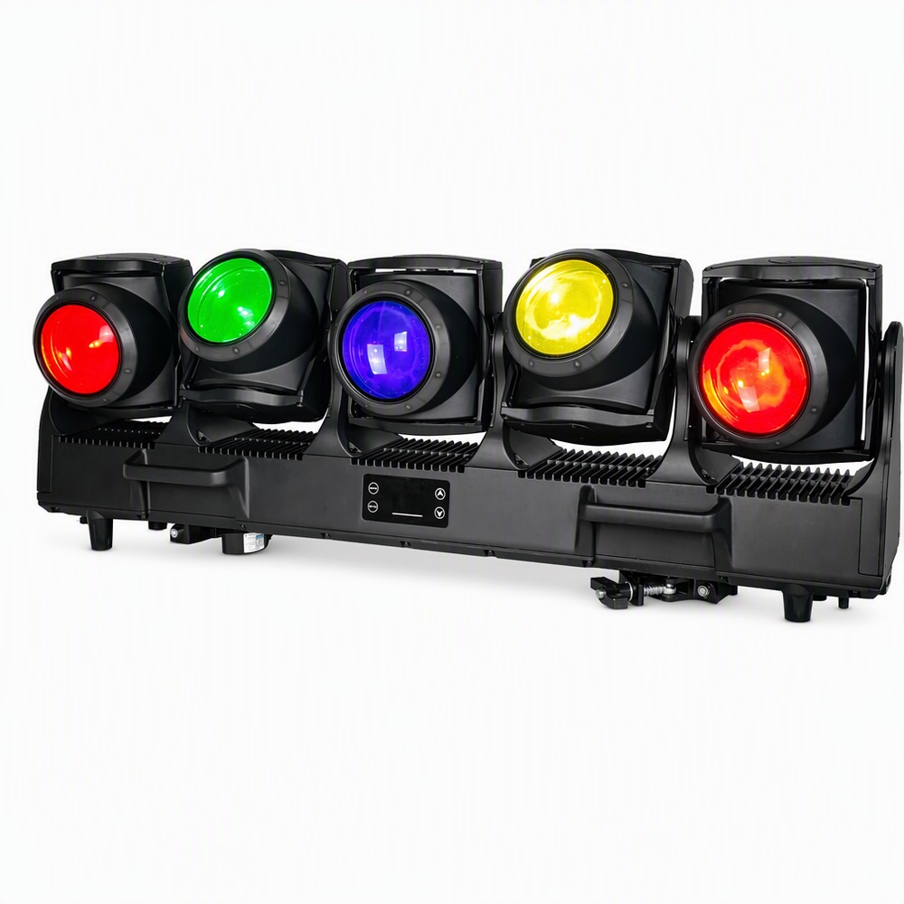 Wincode Luz móvil LED multicabezal AquaVortex TB5 IP65 | 5×120W RGBL | Alternativa a ACME TORNADO